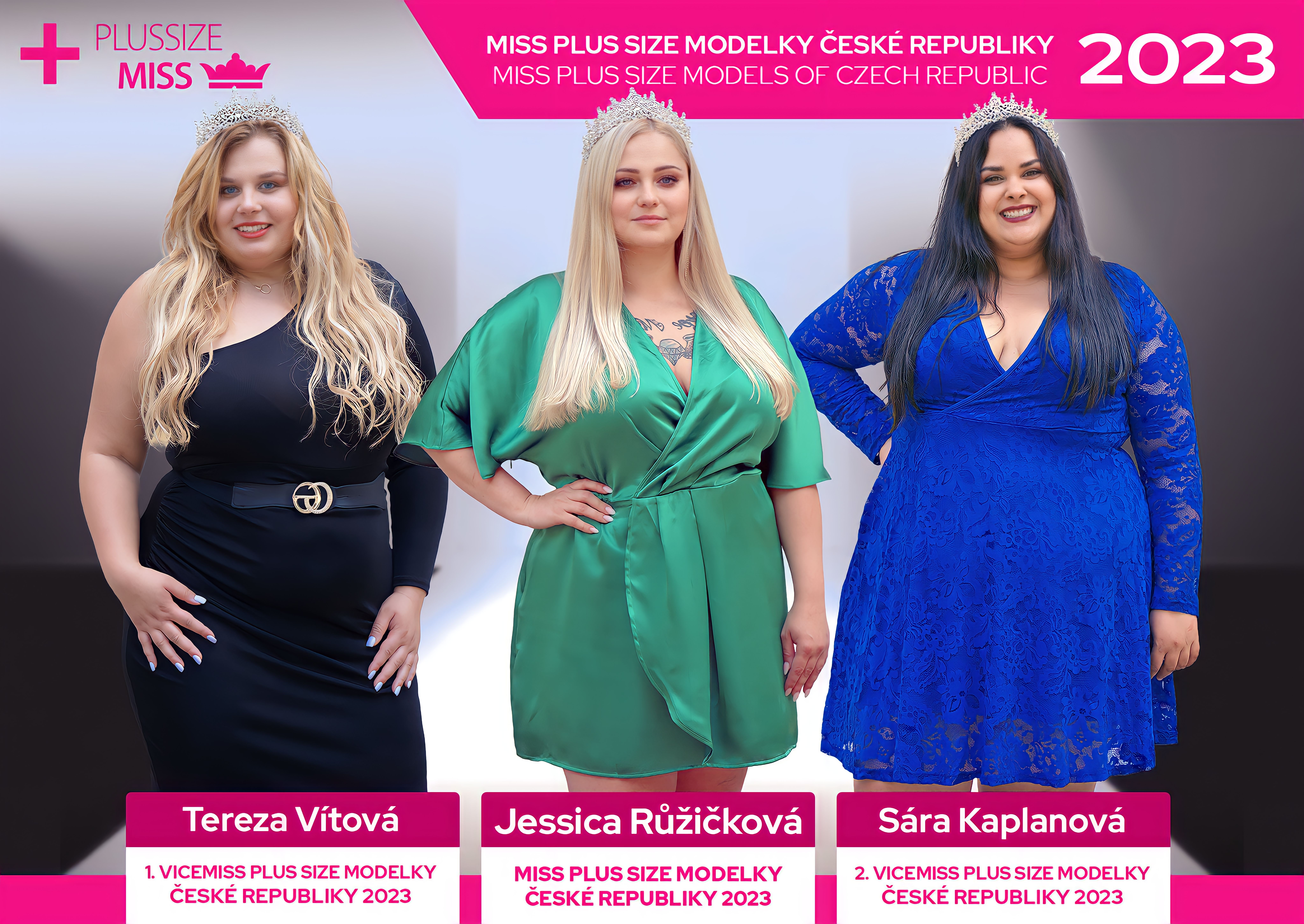 Vtzkou a titul Miss Plus Size modelky R 2023 zskala Jessica Rikov z msta Kivoklt. Blahopejeme!