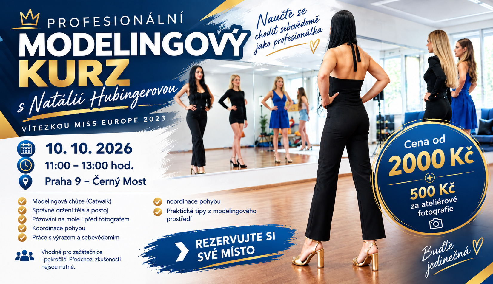 Modeling nen� jen o vzhledu. Spr�vn� ch�ze, dr�en� t�la a sebev�dom� se daj� nau�it