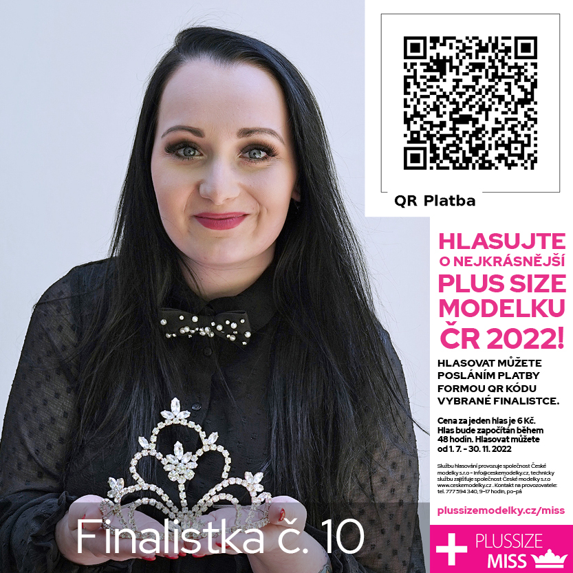 Monika Vorlíčková finalistka č.10 soutěže Miss Plus size modelky ČR 2022