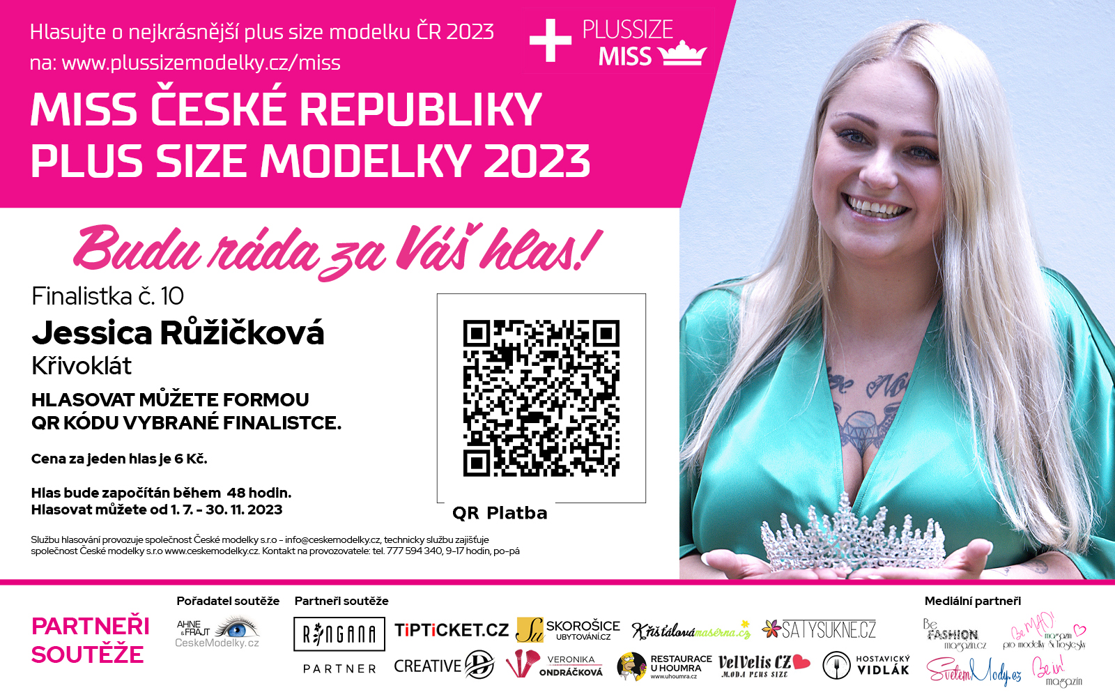  Jessica  Rikov finalistka .10 soute Miss Plus size modelky R 2023