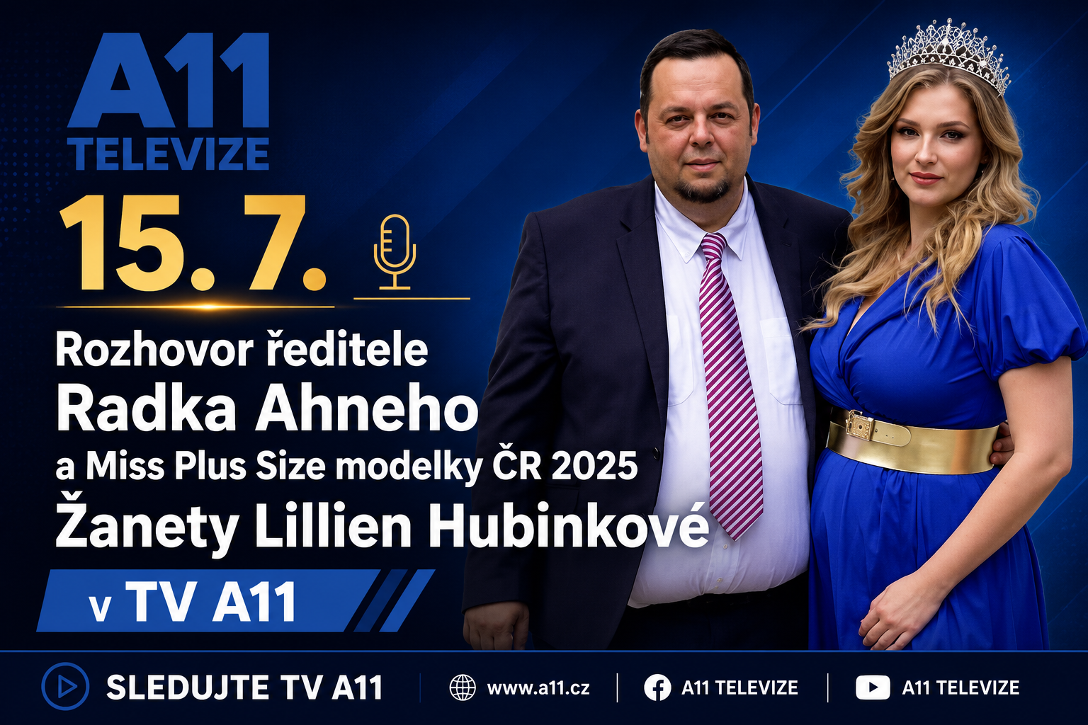 Exkluzivn� rozhovor �editele Radka Ahneho s Miss Plus Size modelkou �R 2025