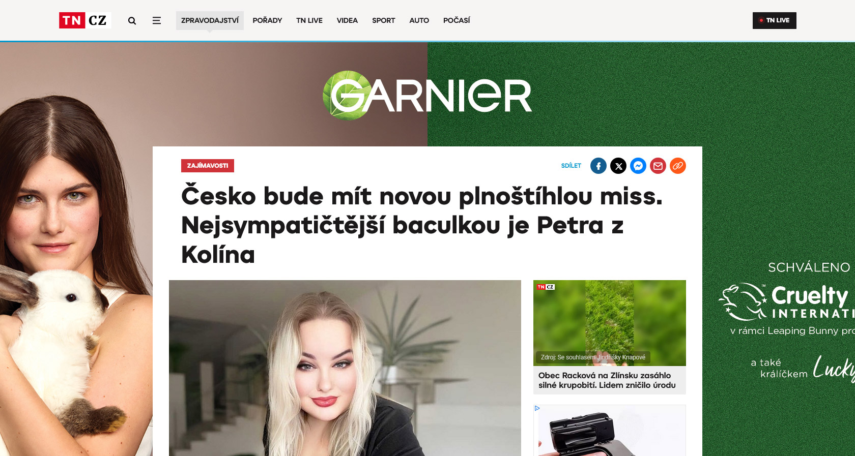 Napsali o ns TN.NOVA.CZ: esko bude mt novou plnothlou miss. Nejsympatitj baculkou je Petra z Kolna