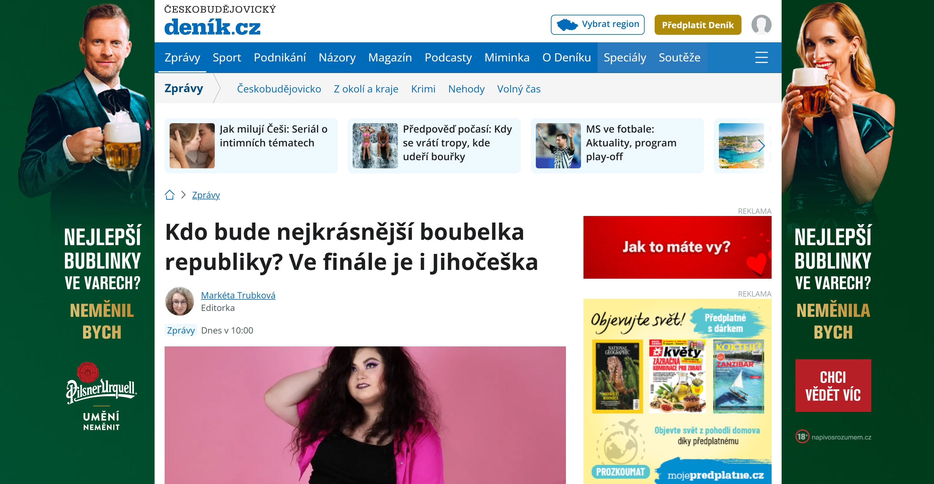 Kdo bude nejkr�sn�j�� boubelka republiky? Ve fin�le je i Jiho�e�ka v�ce na ceskobudejovicky.denik.cz