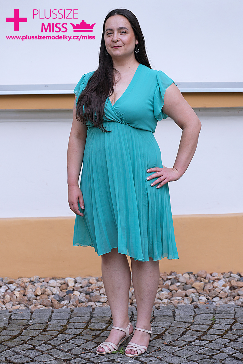 Natálie Jeníčková finalistka s číslem 1 soutěže Miss Plus Size modelky ČR 2024