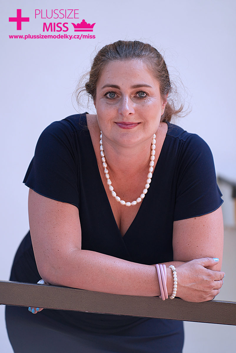 Pavlína Kodymová finalistka s číslem 3 soutěže Miss Plus Size modelky ČR 2024