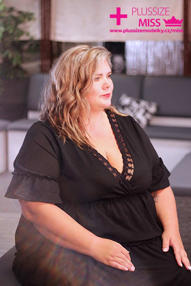 Zlata Vávrová finalistka s číslem 4 soutěže Miss Plus Size modelky ČR 2024