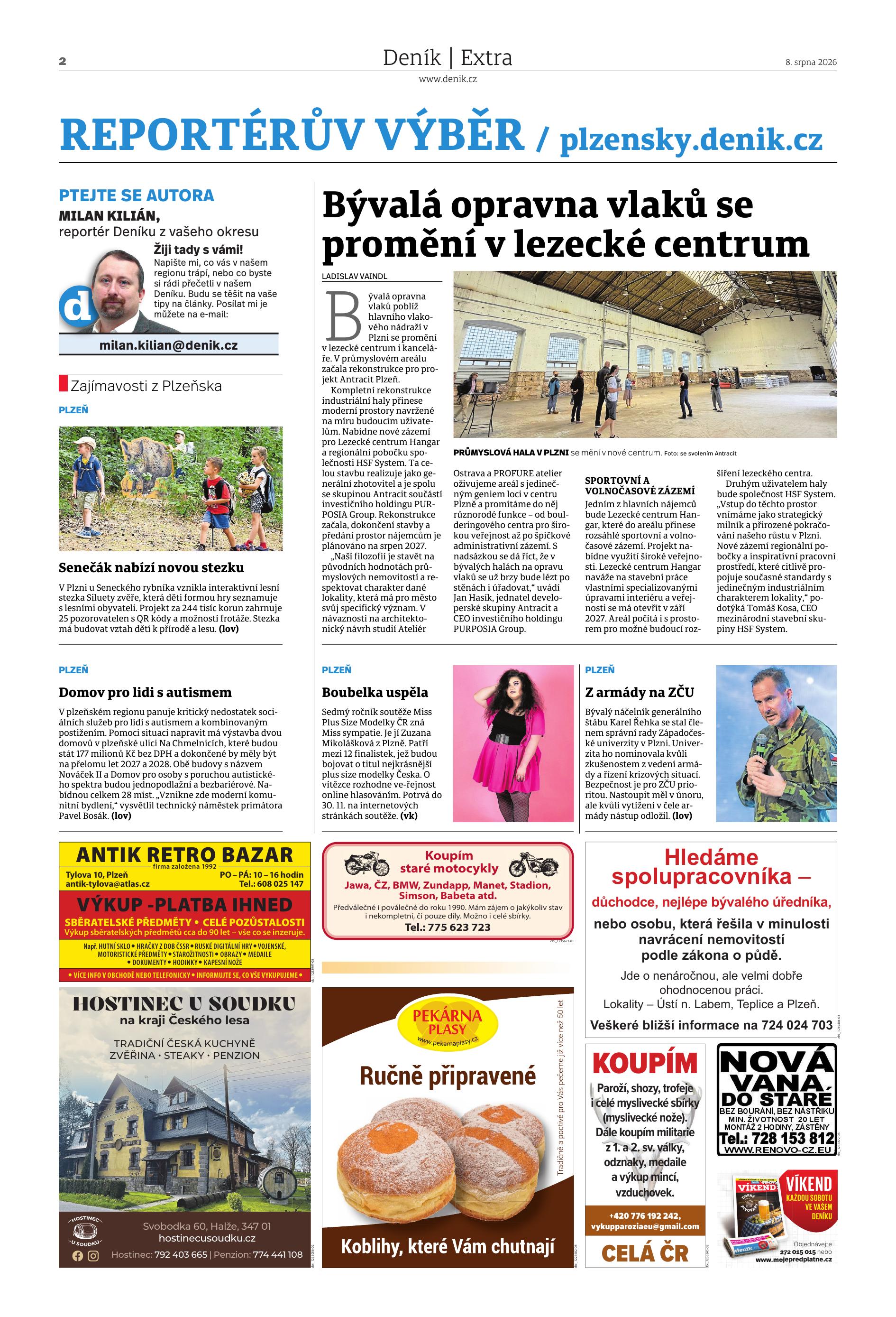 O nás v médiích: Plzeňský deník Extra a Plzeňský rozhled