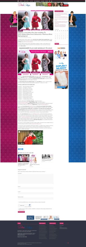 Napsali o n%E1s - Miss Plus Size modelky