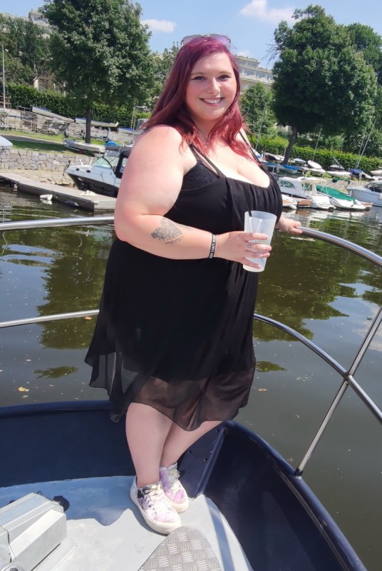 Plno�t�hl� modelky, plus size modelka, baculky