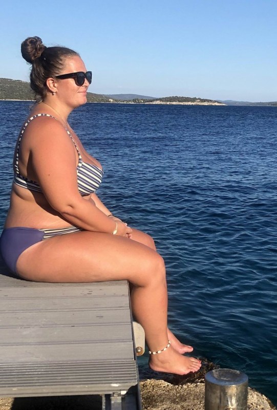 Plno�t�hl� modelky, plus size modelka, baculky