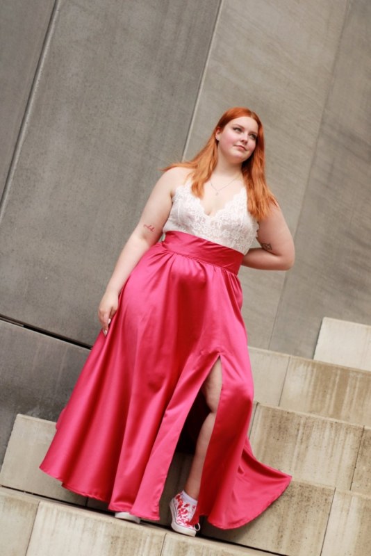 Plno�t�hl� modelky, plus size modelka, baculky