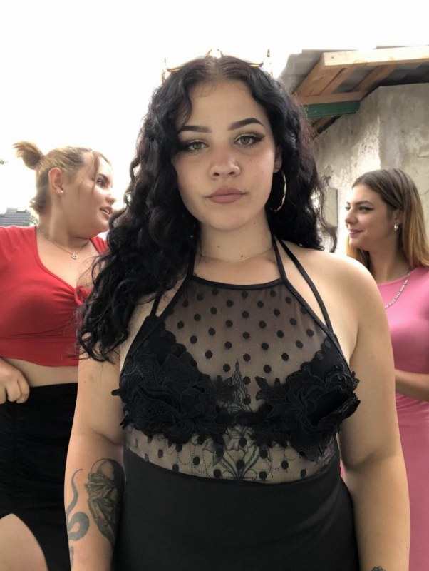 Plno�t�hl� modelky, plus size modelka, baculky