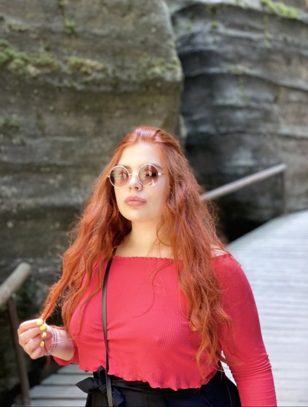 Plno�t�hl� modelky, plus size modelka, baculky