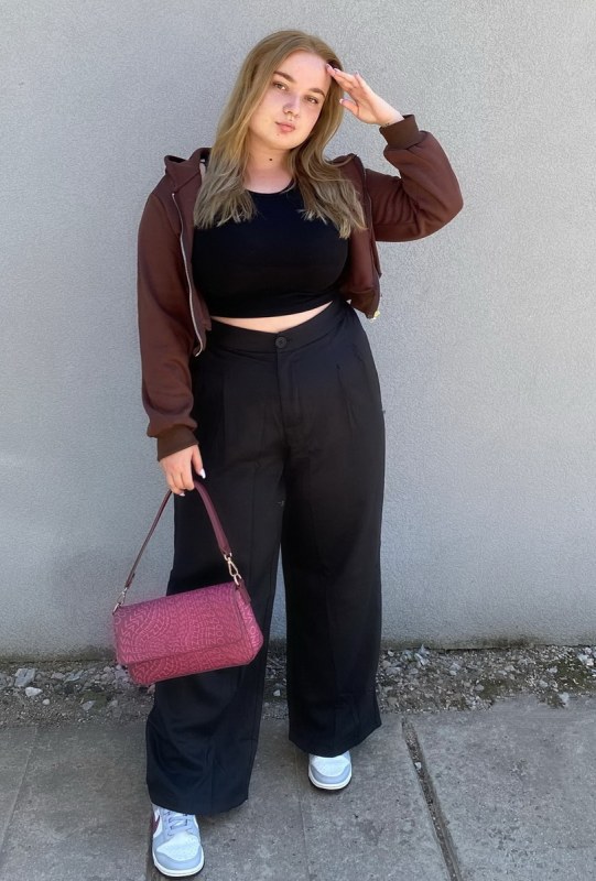 Plno�t�hl� modelky, plus size modelka, baculky
