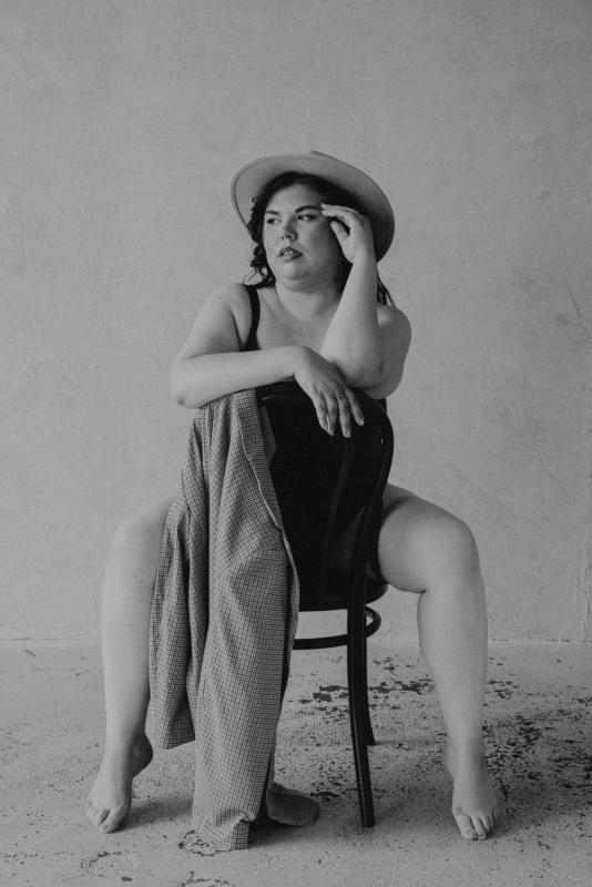 Plno�t�hl� modelky, plus size modelka, baculky, 926-BW_KS-2